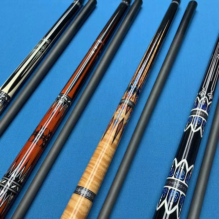 New Design High-tech Yfen Carbon Fiber Shaft Handmade Inlay Billiard Pool Cue Stick