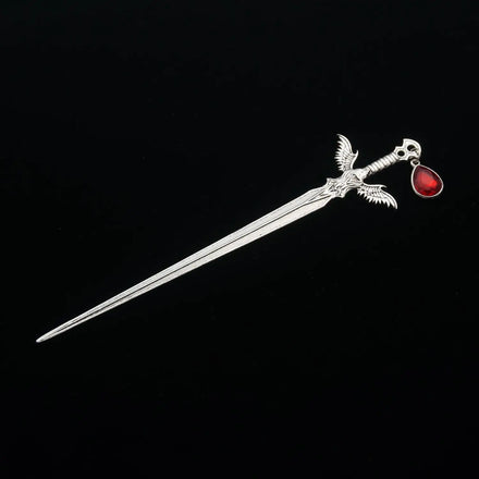 Vintage Viking Eagle Hairpin Women Hair Accessories Jewelry with Ruby