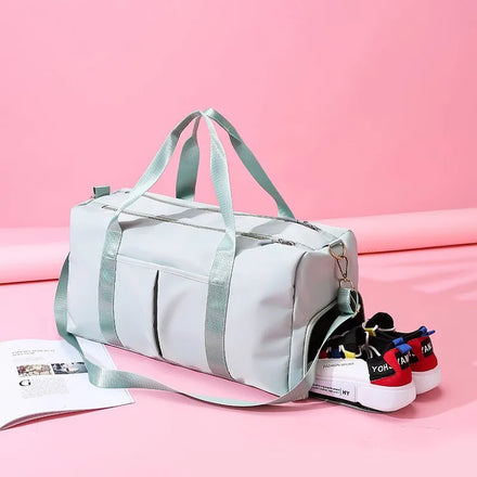 2026 Custom Logo Waterproof Zipper Closure Portable Travel Large Capacity Gym Yoga Duffel Bag for Unisex Fashion Luxury Modern