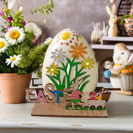 Creative Eco-friendly Wooden Easter Rabbit Jigsaw Ornaments 18x10cm Decorations XIANPING Brand China