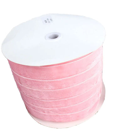 Factory Wholesale Velvet Ribbon 25mm Clothing Decoration Hair Bow Gift Printed Ribbon Roll