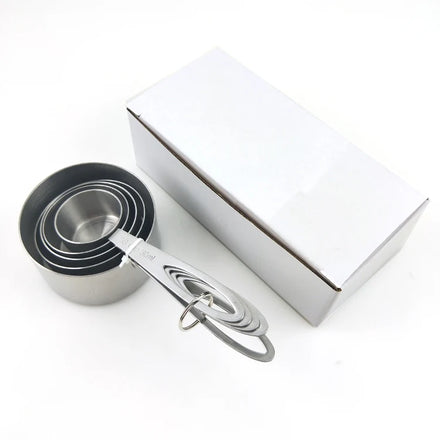Wholesale Metal Kitchen Utensils 5pcs Stainless Steel Measuring Cup Set