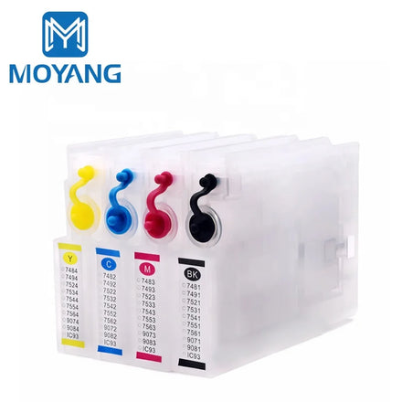 MoYang Refillable Ink Cartridge Compatible for EPSON IC93 ICBK ICC ICM ICY PX-M7050F PX-M7050FP Printer Refill with ARC Chip