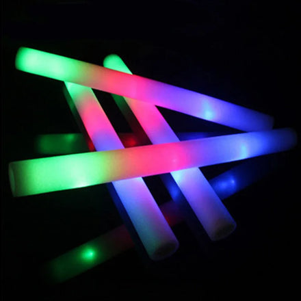 2023 Customized logo for Promotional Party Suppliers Cheering Cheaper Led Glow Foam Sticks Different Colors