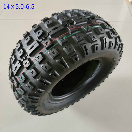 14 Inch Vacuum Tire 14x5.00-6.5 or 130/70-6.5 TUOVT Outer Tyre for Electric Scooter ATV UTV DIY PART