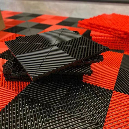 Wholesale Interlocking PVC Plastic Floor Tiles - Industrial Garage & Car Wash Mats Durable Sol Flooring