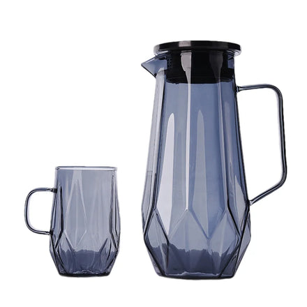 Wholesale 1400ml Borosilicate Glass Water Carafe & Pitcher Set with Glass Cup