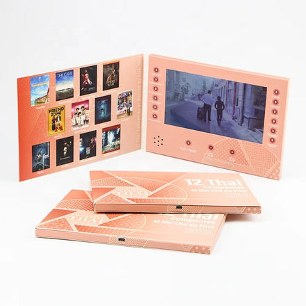 Customized Professional Good Price of Romantic Gift Box Digital Business Card Video Book Brochure 7 Inch