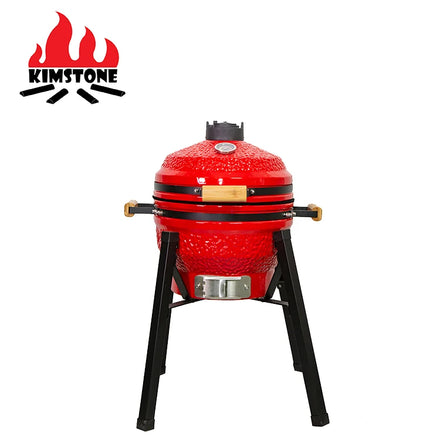 KIMSTONE 16 Inch Kamado Grill Ceramic Charcoal Griller Camado Grill Outdoor Bbq