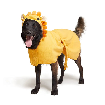 Cartoon Quick Dry Hoodie Pet Towel Wearable Dog Bath Towel Microfiber Drying Cleaning Robe