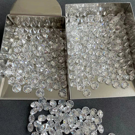 0.8mm 1mm 2mm 3mm DIY Jewelry Making Loose Gemstone DEF VVS-VS Round Diamond Small Size Melee CVD / HPHT Loose Lab Diamond