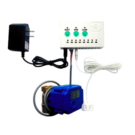 Automatic Overflow Security Water Leakage Alarm Shut-Off Motorized Valve with Detection Sensor Electric Ball OEM Customizable