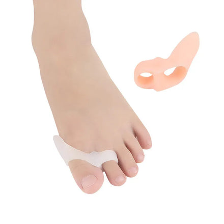 Elastic SEBS Double Ring Gel Bunion Pain Relief Toe Straighter Hallux Valgus Correction Toe Separator Bunion Protector for Kids
