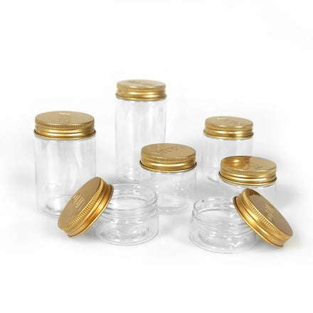 Transparent Wide-mouth Plastic Bottle 80 100 120 140 150 200ml Cream Bottle Jar Box Cosmetic Packaging Materials