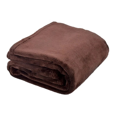 Winter Warm Velvet Pet Blanket for Dogs and Cats Comfortable Dog Sleeping Bed with Solid Pattern Cat Cushion