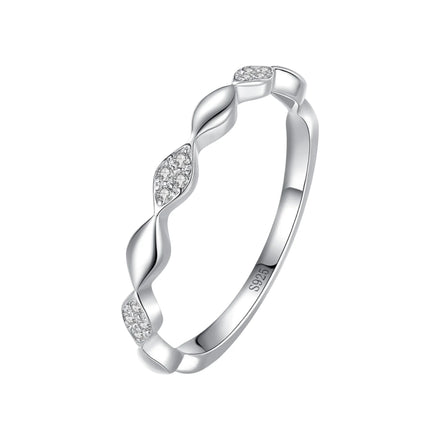 Ada Jewelry Schmuck Silber 925 Factory Price Lady Sterling Silver Eternity Band Rings for Daily