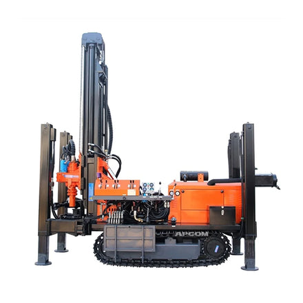 Small Diesel Crawler Mounted Rotary Drilling Rig Kit with Motor Max 180m Water Well Drilling Machine