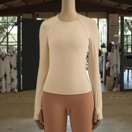 Wholesale Women Long Sleeve Base Layer Horse Riding Shirt Top Equestrian Horseback Top for Female