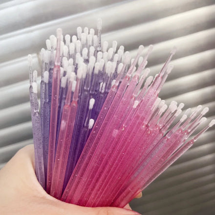 Professional Cotton Swab with Long Tip Micro Brushes for Eyelash Extension Makeup Tools