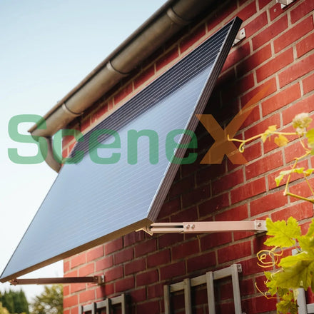 Factory Direct Aluminum Adjustable Leg Bracket Solar Wall Racking System 10-60 Degree PV Wall Tilt Mount Solar Panel Mounting