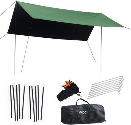 WoQi Waterproof Rainfly Large Tent Tarp Velarium Sunshade for Camping Protection Hammock Rain Tarp