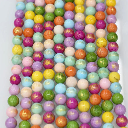 DS Factory Wholesale Golden Coloured Jade Beads Natural Stone Beads Agate Beads