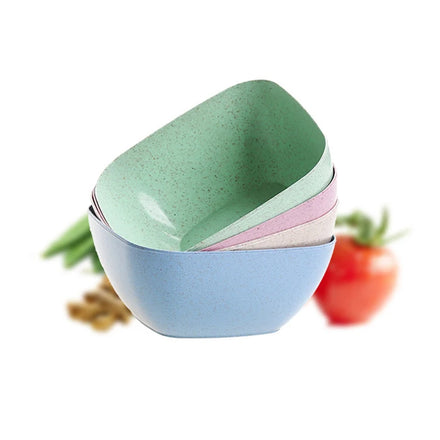 Kitchen Food-grade Plastic Food Grade 5pcs Smooth Surface Square Fruit Snack Candy Salad Plate Basket Tableware Fruit Food Bowls