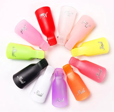 10 Pcs Reusable Nail UV Gel Polish Remover Clips Finger Nail Soak Off Clips on Nails