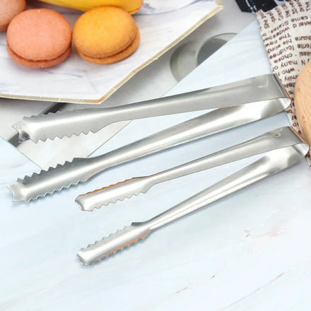 Modern Stainless Steel Kitchen Cooking Tongs Eco-Friendly Gold Serving Utensils Set for Salad Baking Food Barbecue Grilling