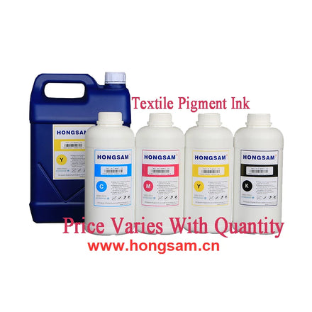Hongsam DTG Printing Textile Ink for Epson Starfire Ricoh Kyocera with White Ink Digital Printing