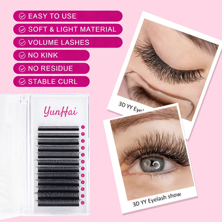 Y Eyelash Extension Supplier Hot Selling Y Lashes Oem Y Lashes Custom Yy Lashes
