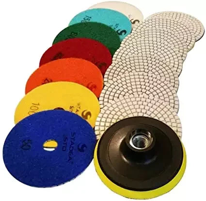 7 Steps Polishing Pad Factory Direct Sale Diamond Polishing Pads Concrete Polishing Resin Pads Tools for Stone Marble