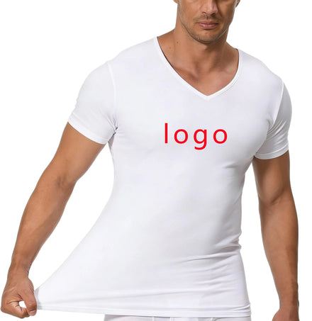 Work Shirts with Custom Logo Men Advertising 100 Polyester T Shirt Wholesale Tee T-shirt Sublimation V Neck T Shirt Blanks