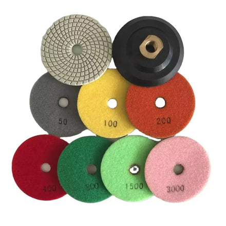 Factory Direct Sale 4 Inch Diamond Polishing Pads Concrete Polishing Resin Pads Tools for Stone Marble Polish Pad