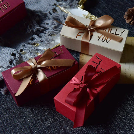 Wholesale Custom Gift Box Easy to Assemble Wedding Favors Gift Wrap Boxes for Guests Snack Food Candy