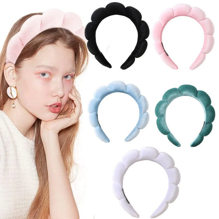 2026 Winter Fall Hair Accessories Wholesale Leopard Velvet Tie Dye Head Bands Skincare Twist Hairbands Sponge Padded Headband