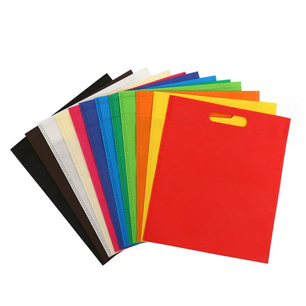 Custom Die Cut Gift Tnt Non Woven Shopping Bag Recycled Ecological Colorful Waterproof Folding Style with Letter Pattern
