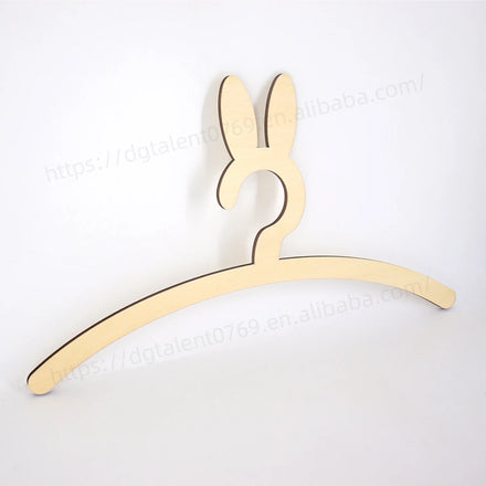 Tailai Adorable Wooden Bunny Ear Hanger: Add a Touch of Fun and Style to Kids' Closets!
