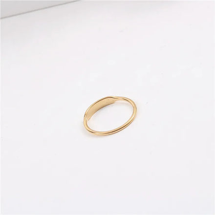 Fenny 18K Gold Plated Wholesale Non Tarnish Permanent Classic Irregular Stainless Steel Finger Ring Stylish for Women