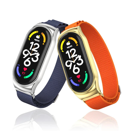 Mijobs CS Alpine Nylon Watch Band Strap Correa Wristbands Attachment Strap for Xiaomi Band 3 4 5 6 7 Accessories