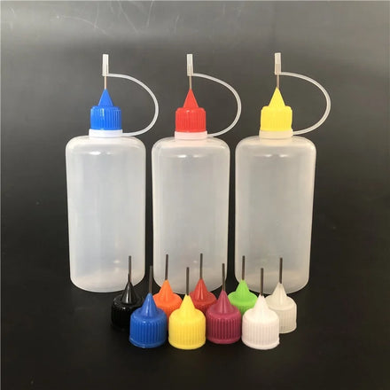 100ml Plastic Liquid Medicine Dropper Needle Tip Applicator Bottle with Squeeze Function Empty Bottle