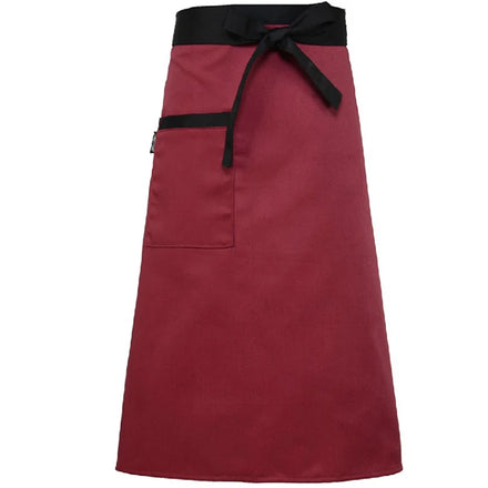 Catering Waiters Uniform Kitchen Accessories Strip Anti Oil Cotton Bust Apron Chef Cafe Bar Cooking Baking Bib Aprons
