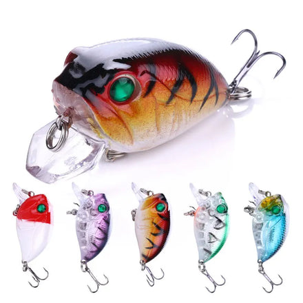 4.5CM 8G Crank Baits Fishing Lures Shallow Hardbody Crankbait