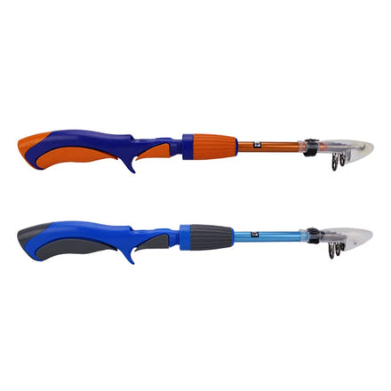 1.2m/1.4m 6-Section Carbon Telescopic Rod 125g-133g Glass Fishing Rod for Ice Fishing on Lake Stream and River