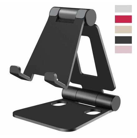 Hot Sale Home Office Desktop Cell Phone Support Double Rotating Shaft Tablet PC Mobile Phone Holder Plastic Storage Rack Tools
