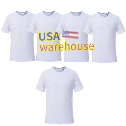 Sublimation Blank t Shirts US Warehouse 100 Polyester t Shirt Wholesale Tee T-shirt Sublimations Blank  t Shirts