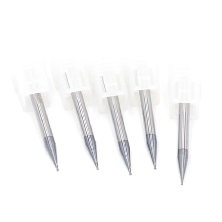0.2-0.9mm Mini CNC Router Bit Micro Flat End Mill  for Aluminum 4mm Shank 2 Flute Tungsten Carbide End Mill Mini Milling Cutter