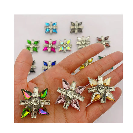 New Handmade Sequin Flower Design 3D Sew on Applique Phoenix Patches for Clothes Decoration