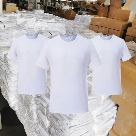 US WAREHOUESE Sublimation Shirts 100 Polyester t Shirt Wholesale Tee T-shirt 100% Polyester Sublimations Blank Mens t Shirts