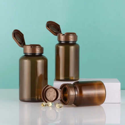 CUSTOM PET 80ML 120ML 200ML Plastic Jars for Supplements Pharmaceutical Products Pill Plastic Packaging